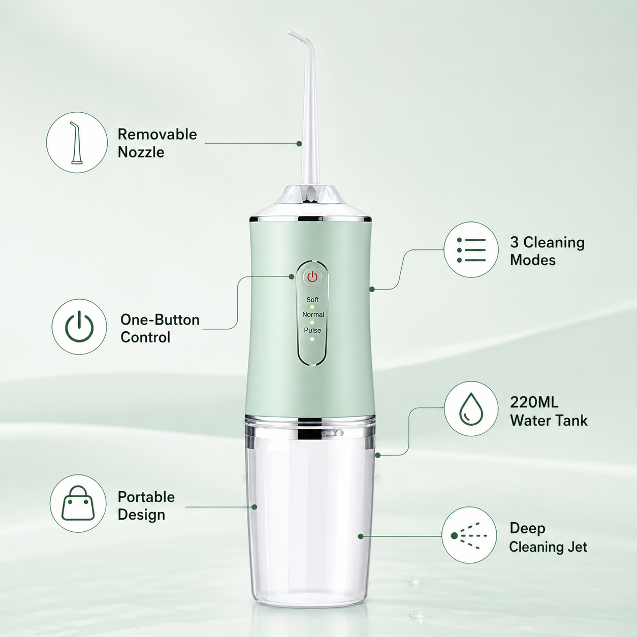 Portable Water Flosser – Deep Clean Anywhere